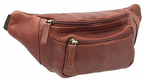 Шкіряна чоловіча сумка на пояс Visconti 720 brown