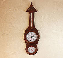 Настінний годинник, барометр, прямокутний термометр 78 х 25 х 8 см