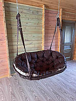 Підвісне крісло диван, качеля садова, гойдалка підвісна, гойдалка-лавочка (90х180 см) є багато кольорів