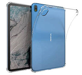 Силіконовий чохол бампер Primolux Silicone для планшета Nokia T20 10.4" - Clear