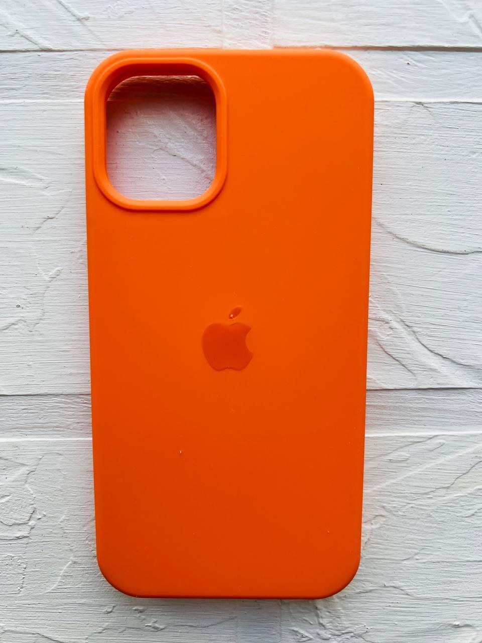 Чохол-накладка  Silicone Case для Apple iPhone 12, 12 Pro Spicy Orange