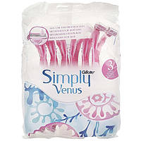 Станки для гоління Gillette Simply Venus 3 одноразові жіночі 12 шт