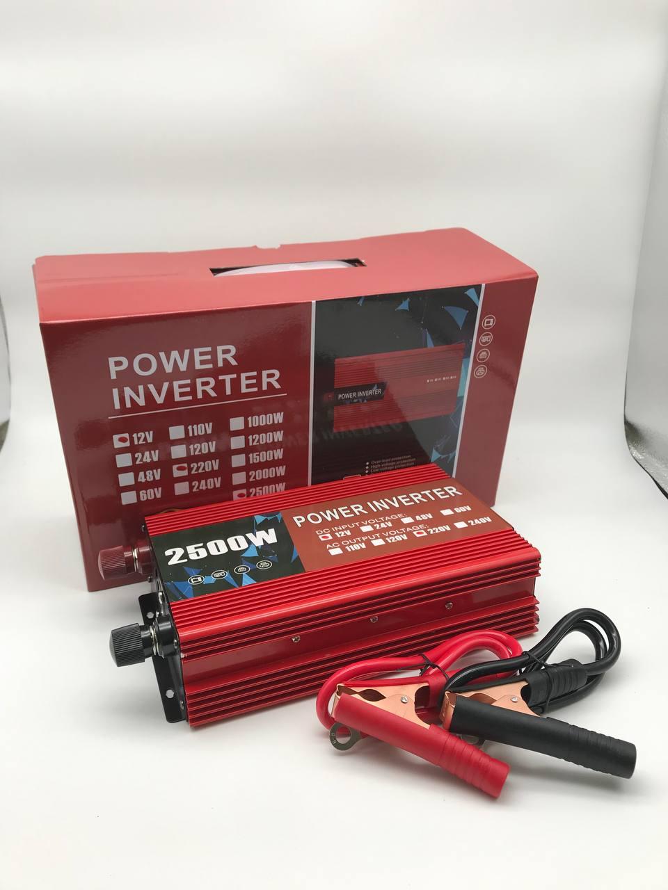 Автоінвертор 12V-220V перетворювач напруги Digital Інвертор 2500W