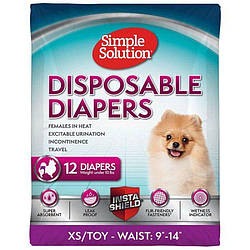 Simple Solutions (Сімпл Солюшн) Disposable Diapers X-Small Toy Гігієнічні підгузки для тварин