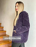 Жіноча куртка-бомбер із вовни Альпака р.46-56, фото 2