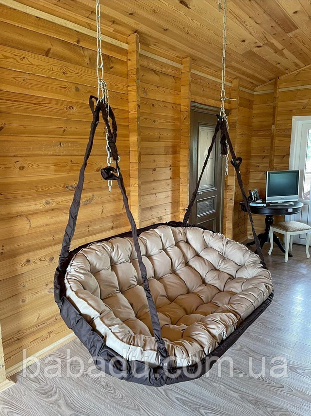 Підвісне крісло диван 90х180 см, Гойдалка садова, Гойдалка підвісна, 202 кг навантаження (є багато кольорів)