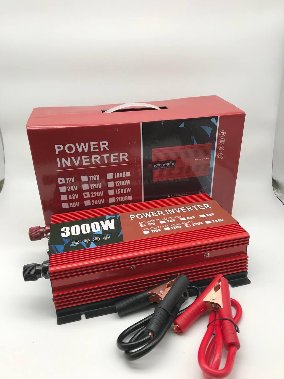 Автоінвертор 12V-220V перетворювач напруги Digital Інвертор 3000W