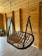 Подвесное кресло диван (90х180 см), садовая качеля, качели подвесные, нагрузка 200 кг (есть много цветов)