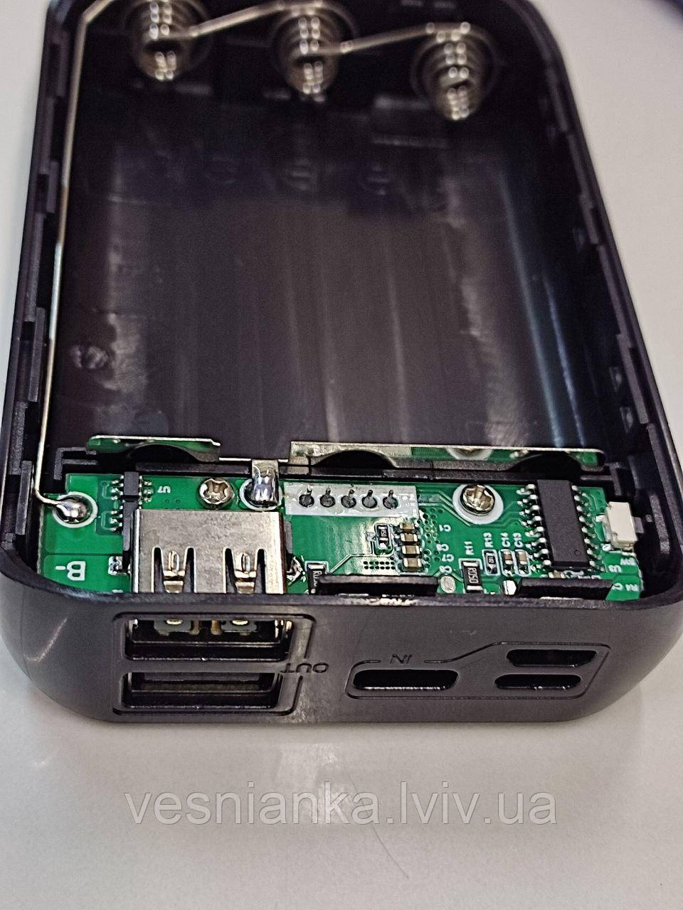 Power Bank КОРПУС для Повербанка на 3 акумулятора 2USB, цена 330 грн ...