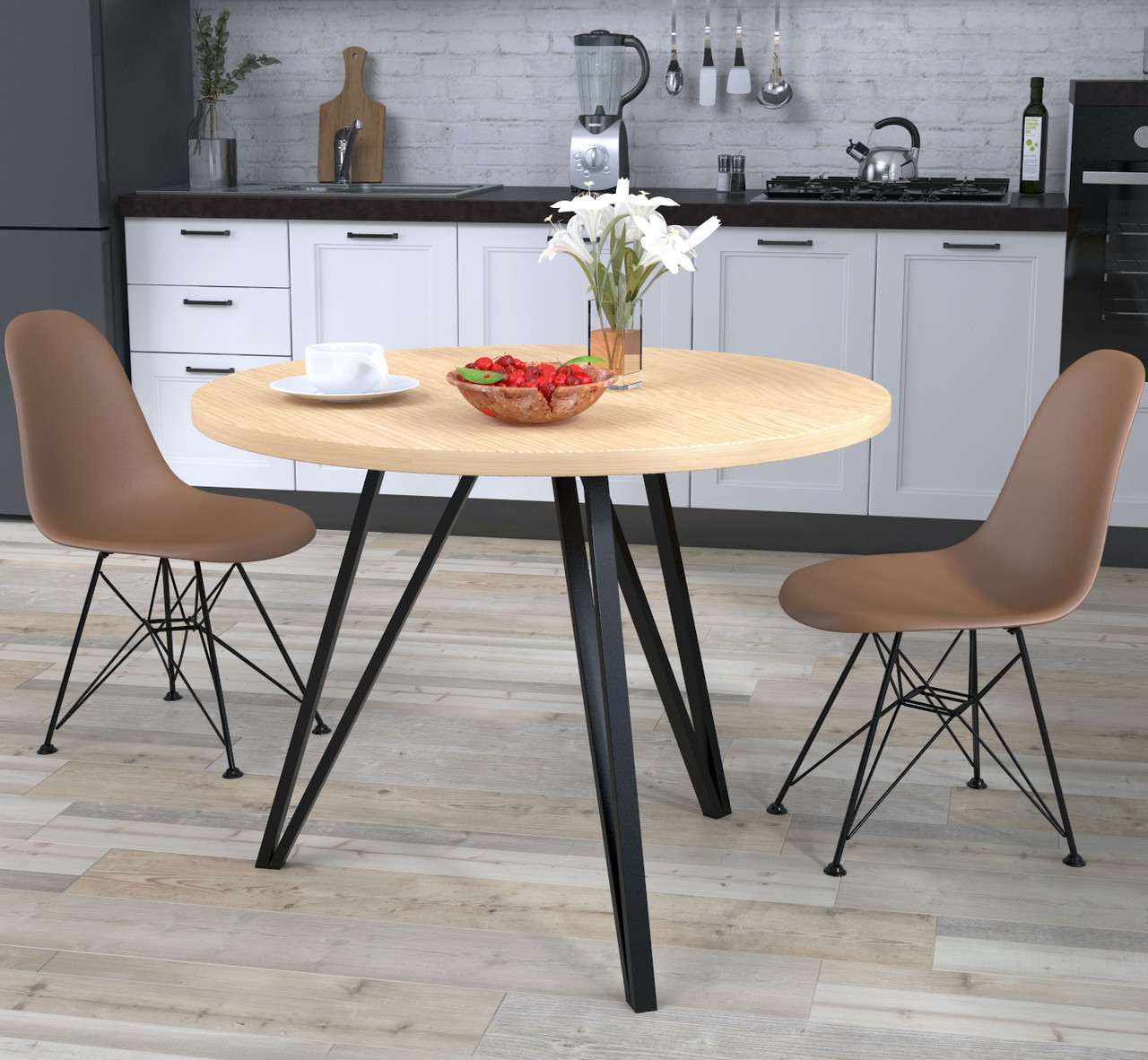 Круглий обідній стіл Ліма TM Loft design