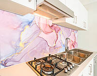 Наклейка на кухонный фартук 60 х 300 см, фотопечать с защитной ламинацией цветной мрамор (БП-s_tx130822-3)