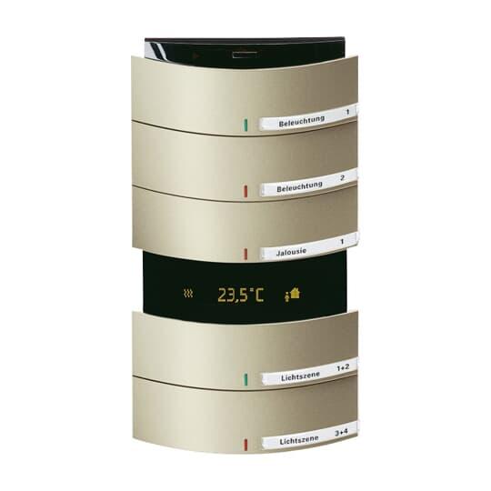 Регулятор температури ABB 5/10-клавішний Тритон IP20 Шампань металік (6320/58-79-500)