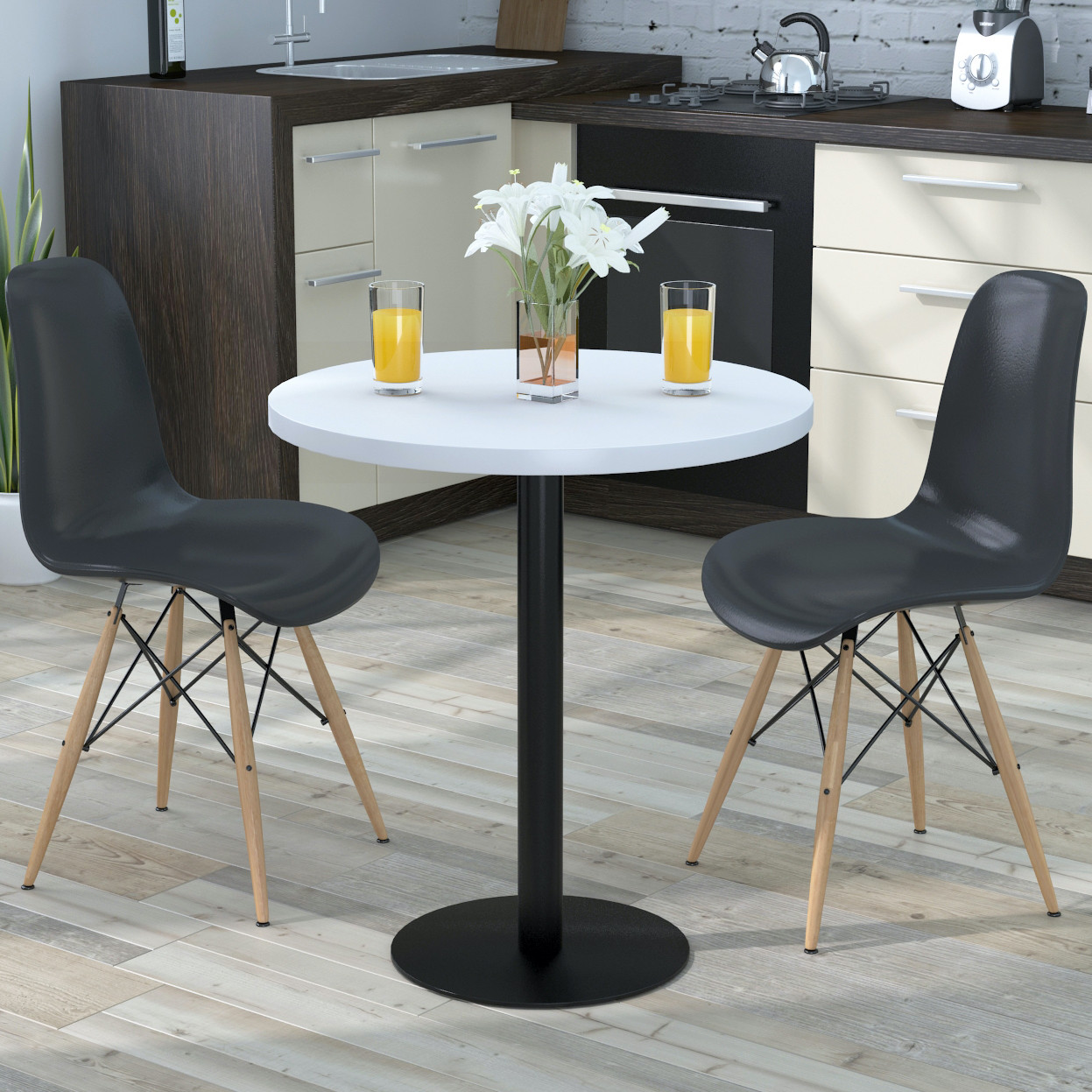 Круглий обідній стіл BS-450-700 TM Loft design