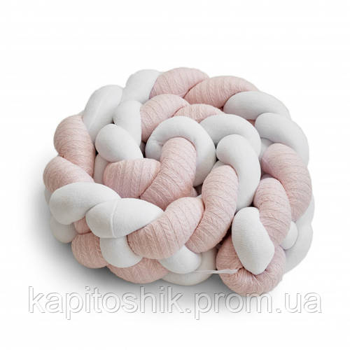 Купить Бампер - косичка в детскую кроватку девочки Twins 4-х прядна 240 ...