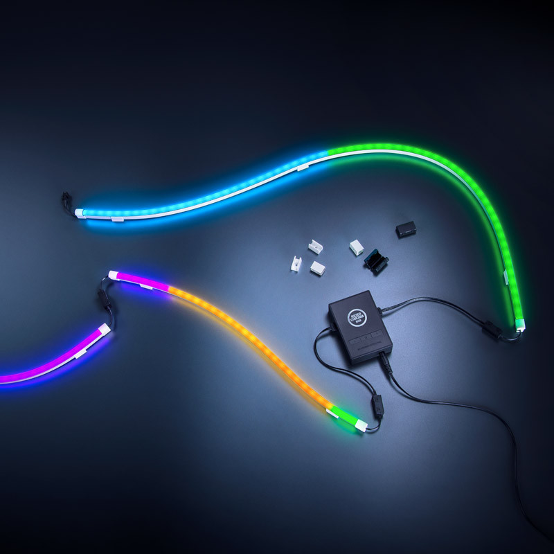 Набір RGB-стрічок Razer Chroma Light Strip Set, Wireless ARGB Controller - 1x 1m, 2x 0,5m (RZ34-04020100-R321)
