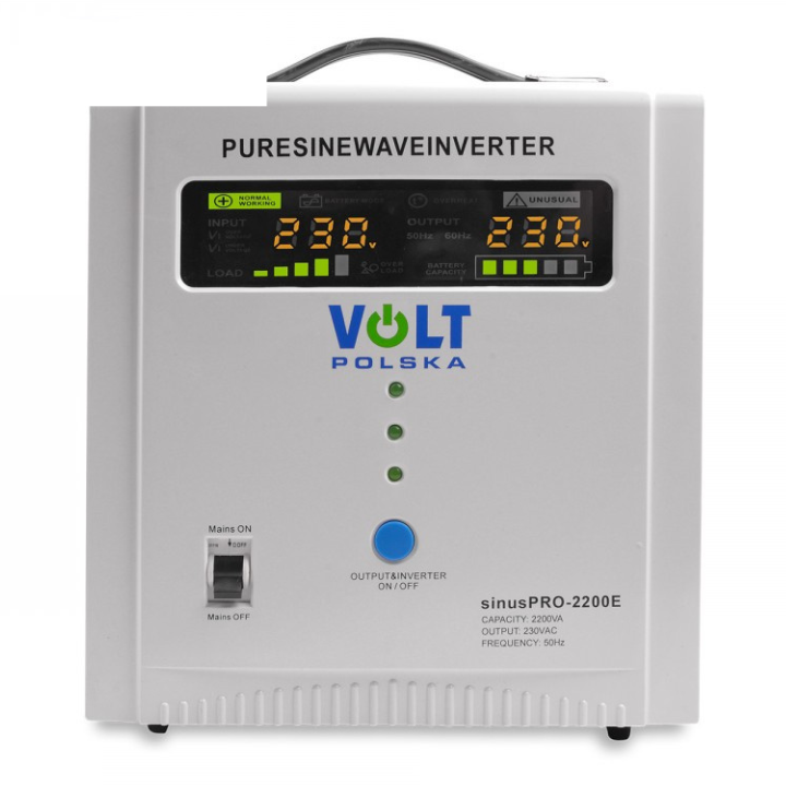 ДБЖ Volt Polska SINUS PRO 2200E, 2200/1600W, 12/220V (джерело безперебійного живлення)