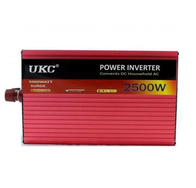 Автоінвертор перетворювач напруги UKC AC/DC AR 2500W 12V