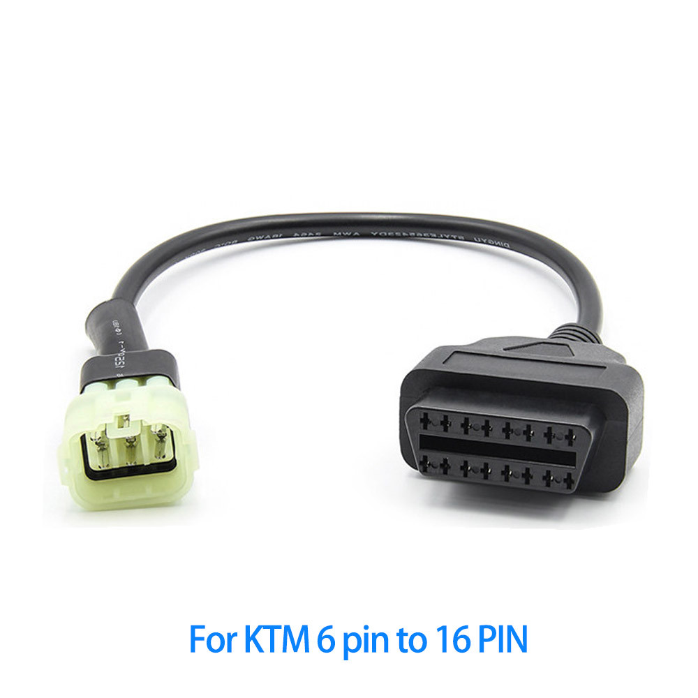 ПЕРЕХОДНИК Moto KTM 6 pin адаптер 16Pin OBD2 OBDII кабель діагностичний