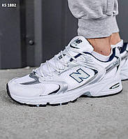 Кросівки New Balance 530 abzorb Silver White 41-44. Взуття Нью Беланс 530 (білі зі срібним) спортивні кроси