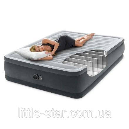 Надувне ліжко двоспальне 203*152*46 см із вбудованим насосом, Intex 64414