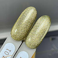 Гель-лак GeliX CRYSTAL CAT EYE - №1. Кольорова кришталева кішка