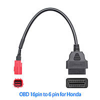 ПЕРЕХОДНИК HONDA 6 pin адаптор 16Pin OBD2 OBDII кабель диагностический