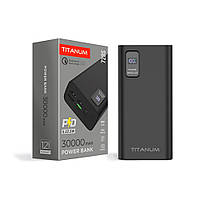 Повербанк Power bank TITANUM 728S 30000mAh 22.5W Black Швидка зарядка