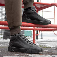 Молодежные туфли мужские зимние на меху Ed-Ge. Зимние ботинки мужские черные. Кожаная обувь зимняя мужская