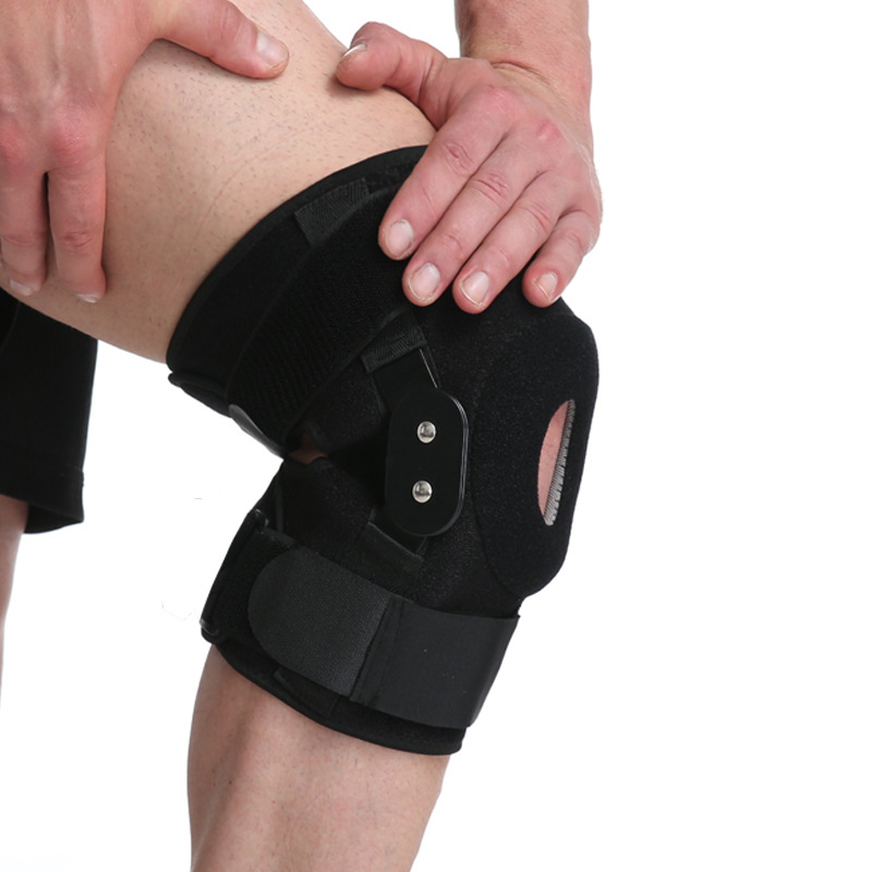 Ортез на колено с металическими шарнирами FlyHigh Черный. Универсальный ...