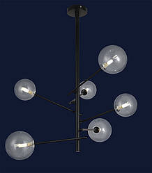 Люстра у стилі модерн 761LLP01-6 BK+CL