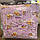 Постільний набір в дитячу ліжечко (8 предметів) Premium "Ведмедики соти" фіолетовий, фото 2