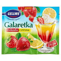 Желе (Galaretka) Два вкуса клубника+лимон Gellwe (50г+25г) 75г Польша