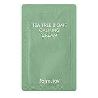 Успокаивающий крем для лица (пробник) FarmStay Tea Tree Biome Calming Cream 1 мл