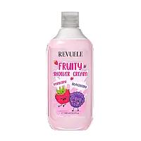 Крем для душа с малиной и ежевикой Revuele Fruity Shower Cream Raspberry and Blackberry