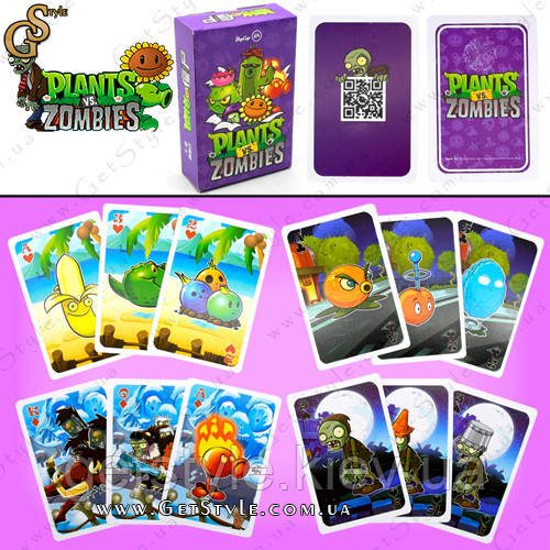 Гральні картки Plants vs Zombies 54 шт., фото 1