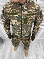 Тактическая весенняя куртка мультикам, тактическая куртка мультикам ЗСУ , военная куртка рип-стоп мультикам
