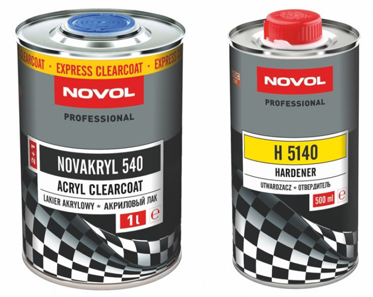 Лак акриловий Novol Novakryl 540 1 л + затверджувач H5140 0.5 л