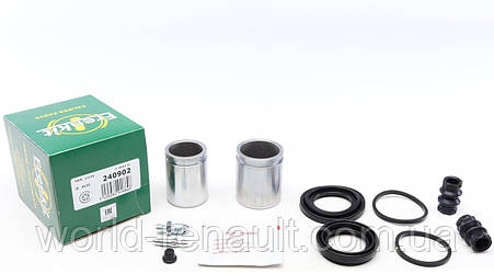 FRENKIT (Іспанія) 240902 — Рем.комплект переднього супорту (2 поршня) на Рено Трафік II з 2001г., фото 1