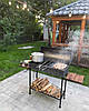 Мангал із кришкою барбекю Vulkan Delta 80 см. 5 мм. Зі столиками. В комплекті  повний набор аксесуарів, фото 5