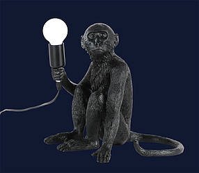 Настільний світильник серії ANIMALS Мавпа цоколь E27 колір Чорний Levistella 909VXL8051B BK