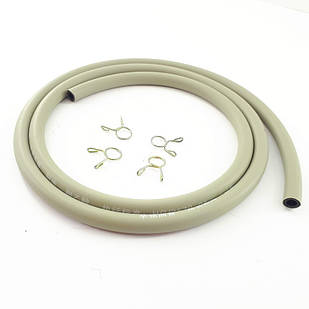 Шланг паливний бензиновий зовнішній 8мм внутр 4,5мм 1 метр та 4 хомути двошаровий