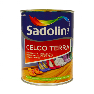 SADOLIN Celco Terra, напівглянцевий уретан-алкідний паркетний лак, SADOLIN