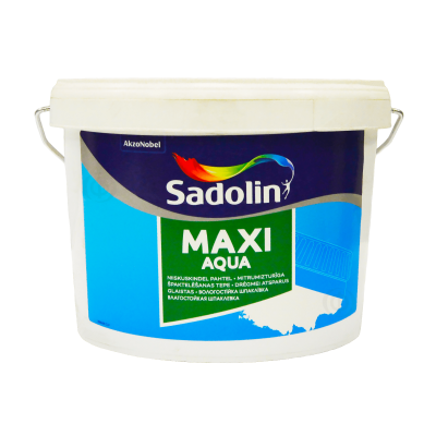 SADOLIN Maxi Aqua, вологостійка шпаклівка для стін та стель, SADOLIN