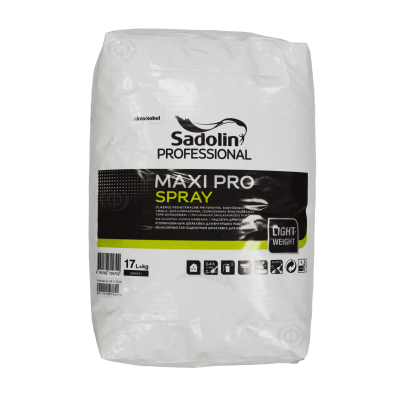 SADOLIN Maxi Pro Spray, дрібнозерниста шпаклівка для нанесення розпиленням, для стін та стель, SADOLIN, фото 2