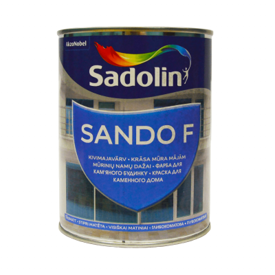 Фасадні фарби Гладкі фасадні фарби SADOLIN Sando "F", фасадна фарба для мінеральних поверхонь та бетону,, фото 2