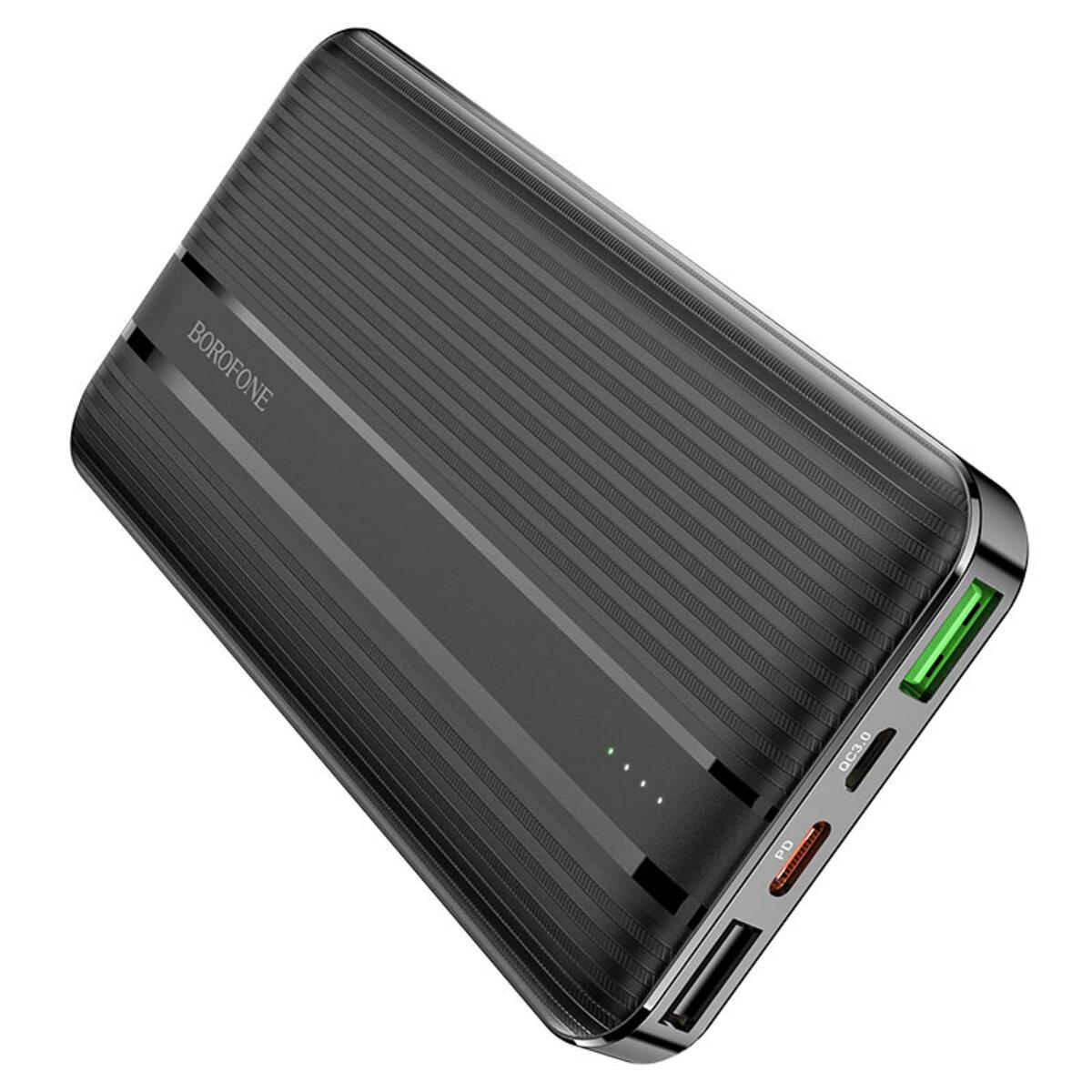 Портативное зарядное устройство повербанк BOROFONE BJ9 Uranus PD + QC3.0 10000mAh Black - фото 1 - id-p1752713372