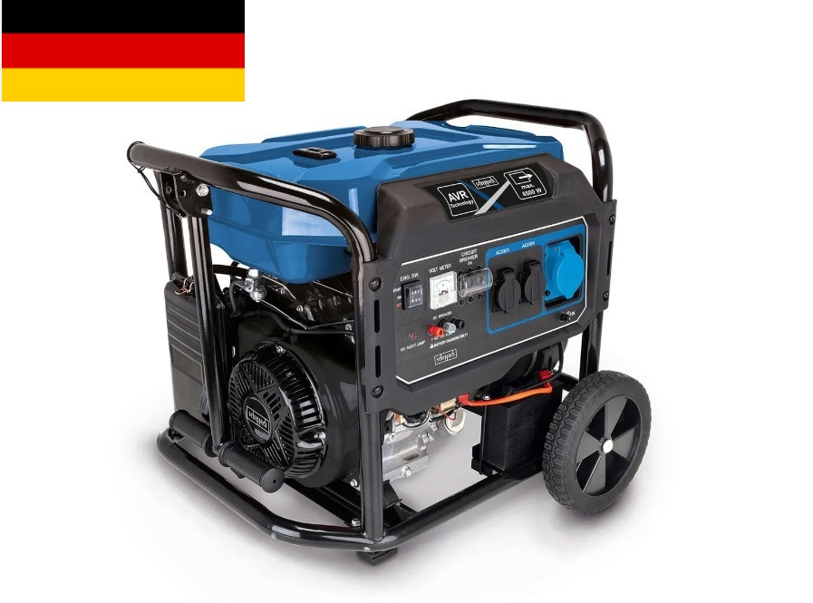 Генератор Бензиновий автозапуск Scheppach SG6500X, 6500 Вт (6 КВт 6,5 КВт) Німеччина (1 рік гарантія!) мідь.