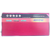 Инвертор 4000W Power Inverter 001 12V-220V модифицированный синус (2 розетки) Red | Преобразователь напряжения