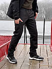 Чоловічий спортивний костюм Куртка + Штани Soft Shell чорний на флісі демісезонний весняний зимовий, фото 7