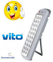 Світлодіодний акумуляторний (аварійний) світильник Vito Diva 3W 250Lm 30LED 6400K 3.7V 1800mAH Li-ion